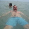 Til og med Frode bader her