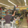 Amerikansk fotball inne på Wal-Mart