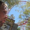 Frode gruer seg.. (Men vi fant ut at han så på feil rollercoaster)